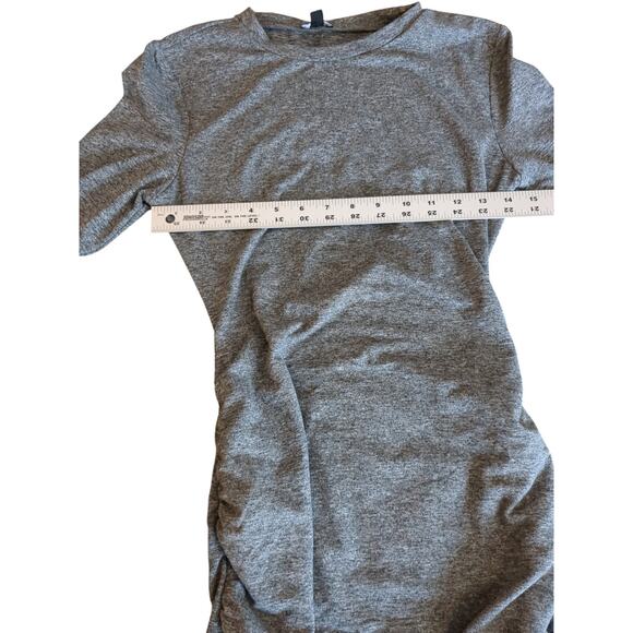 EXPRESS Gray Body Contour Long Sleeve Mini Dress Size Extra Small - Picture 3 of 9
